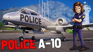 Pulling Over Players With a Police A-10 In GTA RP