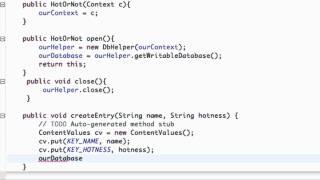 Android Application Development Tutorial - 117 - Inserting Data into SQLite Database