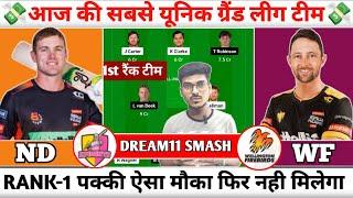 ND vs WF Dream11, ND vs WF T20 Dream11 Prediction, ND vs WF Super Smash DREAM11