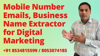 Mobile Number Email Data Extractor Software for Digital Marketing