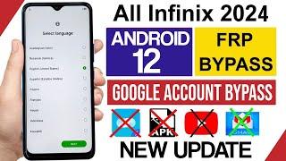 Infinix Google Lock Bypass | Android 12 | Infinix Frp Bypass Latest Security | Without Pc | 2024 |