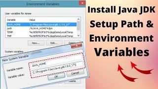 How To Install Java JDK/JRE and Set Path/Environment Variables on Windows 10 Step by Step