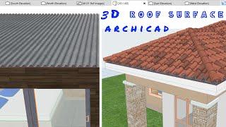 3D roof surface in archicad