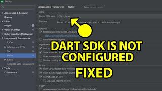 Dart SDK is not configured Android Studio [ Fixed 2021 ]