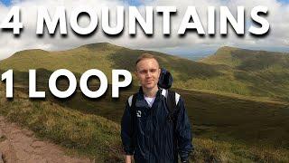 Hiking The Brecon Beacons Horseshoe Ridge - 4 Mountains in one loop! (Cribyn, Pen y Fan, Corn Du)