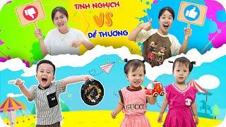 Em Bé Tinh Nghịch Vs Em Bé Dễ Thương | Min Min TV Minh Khoa