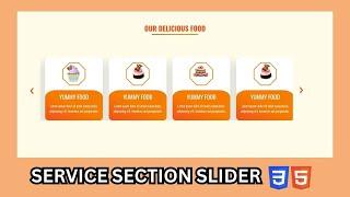 Responsive Service Section Slider With HTML , CSS & Owl Carousel | How to Use Owl Carousel