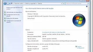 Activar service pack 1 en Windows 7 Sin Programas
