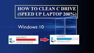 How to Clean C Drive (Speed Up Laptop 200%)