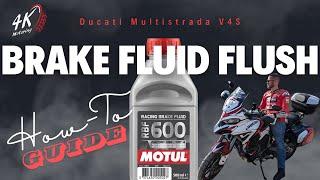 How to Change Brake Fluid on a Ducati Multistrada V4s | Step-by-Step Motorcycle Maintenance Guide