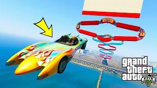 Flying Car Parkour Race - Gta 5 Scramjet Parkour Race