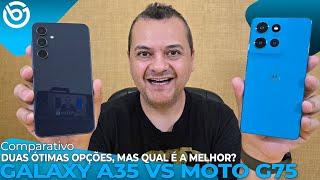 Moto G75 VS Galaxy A35 | Dois ÓTIMOS APARELHOS, Mas QUAL É O MELHOR? Comprarativo