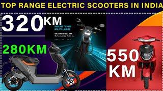 Top 5 Long Range Battery Electric Scooters in India 2021-22