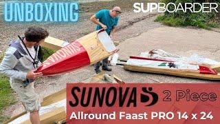 Unboxing the Sunova Allround Faast Pro 14 x 24 TWO PIECE  Paddleboard / SUPboarder FIRST LOOK