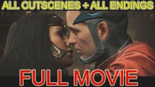 Injustice 2 all cutscenes JUSTICE LEAGUE FULL MOVIE 2017 + ALL Endings Walkthrough Part 1 PS4 PRO