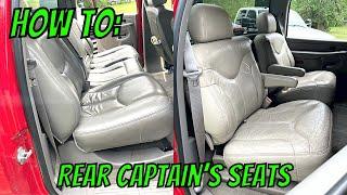 How To Install Rear Captain Seats/Bucket Seats in a GM/GMC Silverado/Sierra