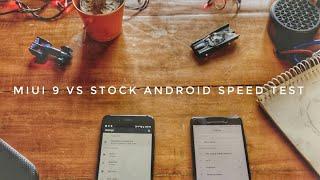 MIUI9 VS STOCK ANDROID REDMI NOTE 4 VS  MI A1 SPEED TEST