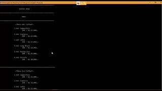Program Daftar Menu Kedai Kopi