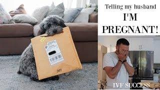 Finding out I'm PREGNANT & Telling My Husband | IVF SUCCESS