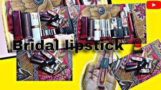 Bridal Lipstick  || My Bridal Lipstick Collection ️ #sugar #lakme  || @afreenayaanvlogs