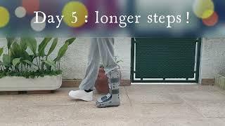 Learning to walk again after ankle fracture (distal fibula)