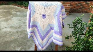 How to Make a 5 Star Blanket Part 1/3 - Crochet in the Round -Easy beginner Friendly