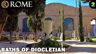 Rome guided tour  Baths of Diocletian (2) [4K Ultra HD]