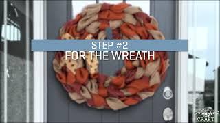 How To Craft A Burlap Wreath | Braided Wreath Tutorial by Love Laugh Craft