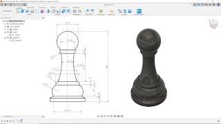 Modéliser un pion en 3D en 5 minutes sur Fusion