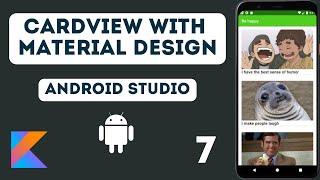 Material Design with RecyclerView and CardView in Android Studio