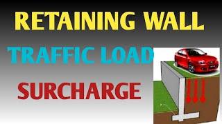 Calculation of Traffic Load (Surcharge ) for the Design of Retaining wall |  Earth Pressure