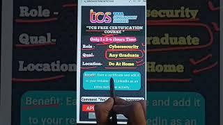 TCS FREE JOB SIMULATION | CERTIFICATION COURSE || Apply Link Is Telegram: Username - govtjobsalert0