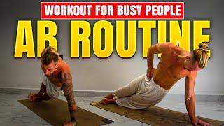 Mini Ab Routine - Core workout for busy people - Day 1 of 7