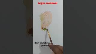 daily sketching practice with me ️ arjun sroeewal #artclass #artist #drawing #fineart #demo