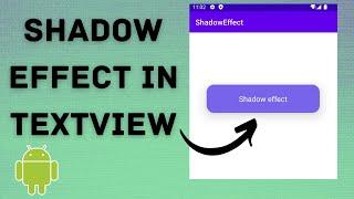 How to add Shadow effect in TextView in Android Studio | TechViewHub | Android Studio