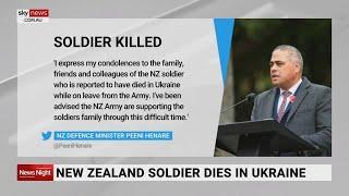 NZ solider dies in Ukraine while on leave