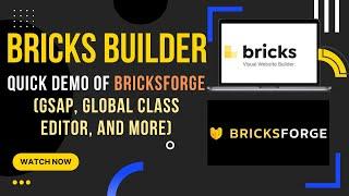 BricksForge Addon for Bricks Builder: Utilize Global Classes CSS Framework