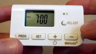 Programming a Woods 50007/50027 Digital Timer