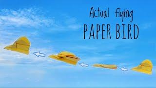 How to make Origami Bird that can flap its Wings | Origami paper Bird