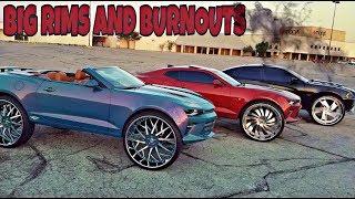 BIG WHEELS EPIC BURNOUTS CHICAGO CAR CLUB SCENE