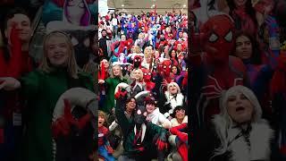 Massive Spider-Verse Meet-Up at MegaCon!! ️ #Shorts