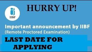 Hurry up for Registration of IIBF REMOTE PROCTORED EXAM #iibfexam #iibf #jaiib #caiib2023