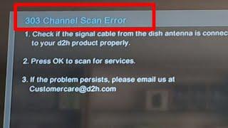 303 CHANNEL SCAN Error | VIDEOCON D2H & DISH TV  Problem solved | by Tech nagireddy |