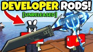 The CRAZIEST DEVELOPER RODS In FISCH Roblox!