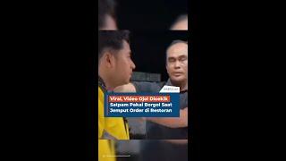 Viral, Video Ojol Dicekik Satpam Pakai Borgol Saat Jemput Order di Restoran