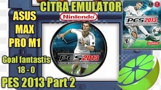 PES 2013 part 2 - Asus max pro m1 - Citra emulator 3ds - Layar lebar - Setan merah beraksi 18 - 00