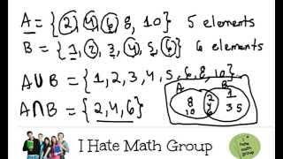 How to find Union and Intersection of two sets