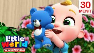 Boneka Beruang Dimanakah Kamu | Little World Bahasa Indonesia | Kartun dan Lagu Anak