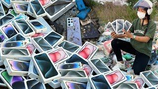 Awesome!! i Found Samsung Galaxy S21 Ultra and a lot of iPhone 14 15 Boxes at Landfill