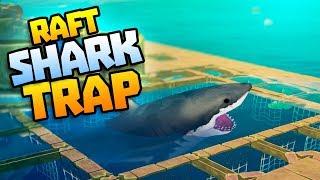 SHARK TRAP & COLLECTING SHARK HEADS - Raft Update! - Raft Steam Release Gameplay